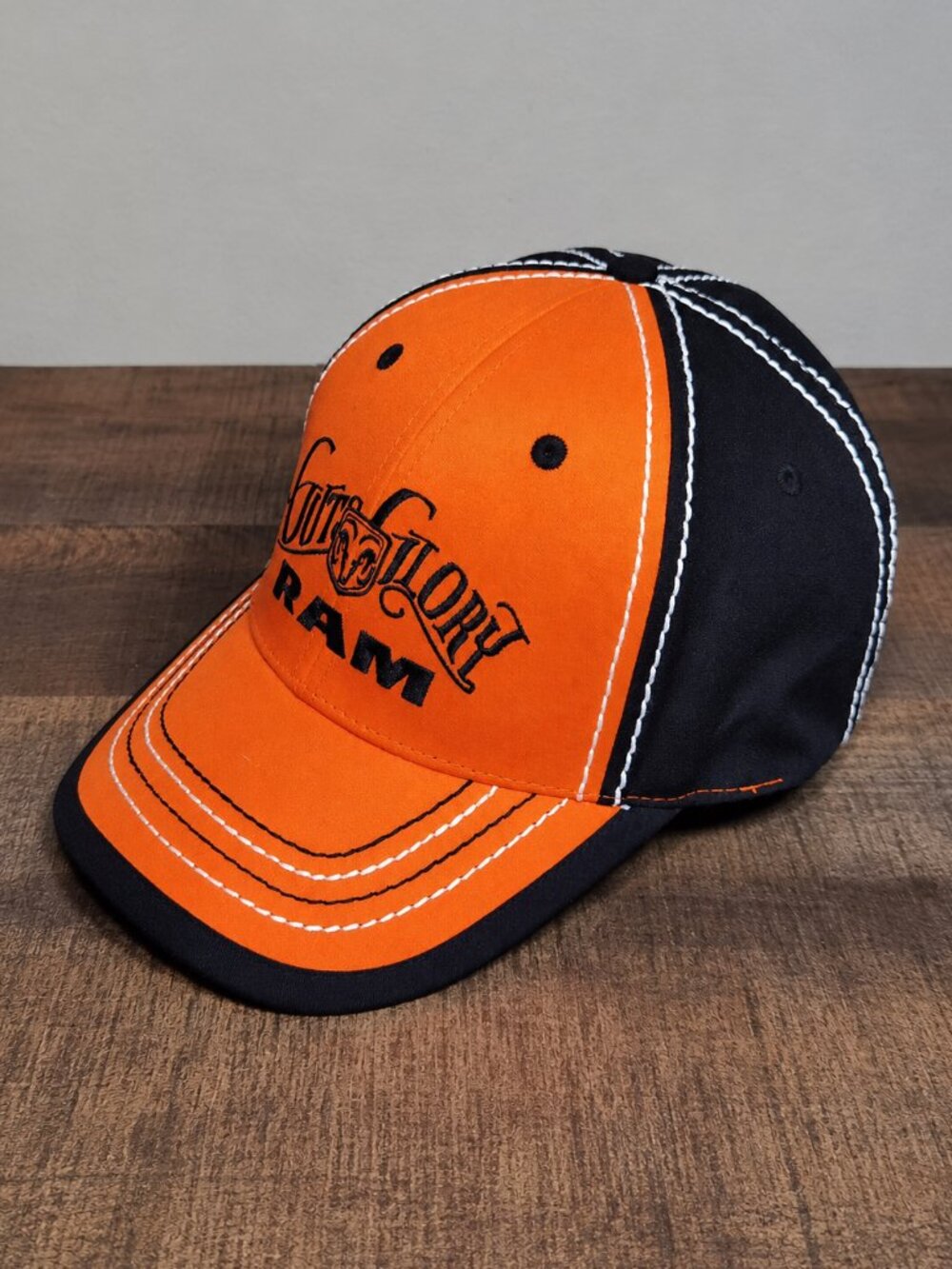 RAM Trucks Guts Glory Hat Cap Orange Black Choko Authentics NWOT One Size
